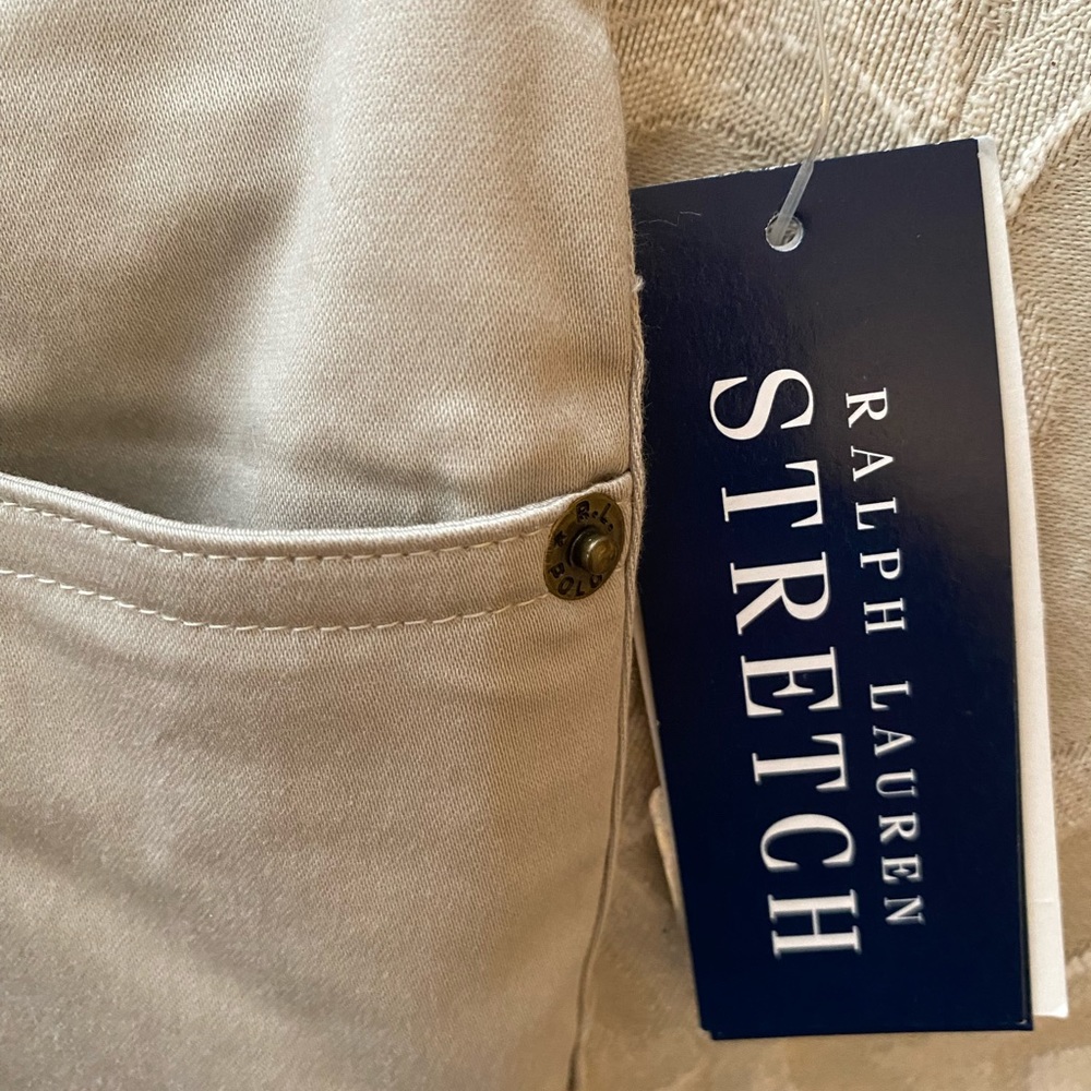 Ralph Lauren Girls Khaki Size 7 Pants Zipper - 5 Pockets- NWT - Picture 9 of 11